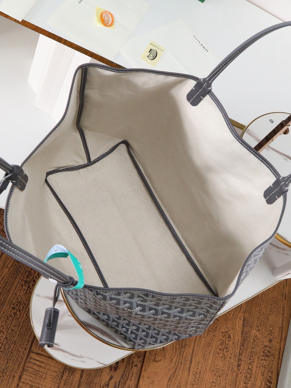 Goyard Saint Louis GM Bag Grey 34cm x 20cm x 40cm