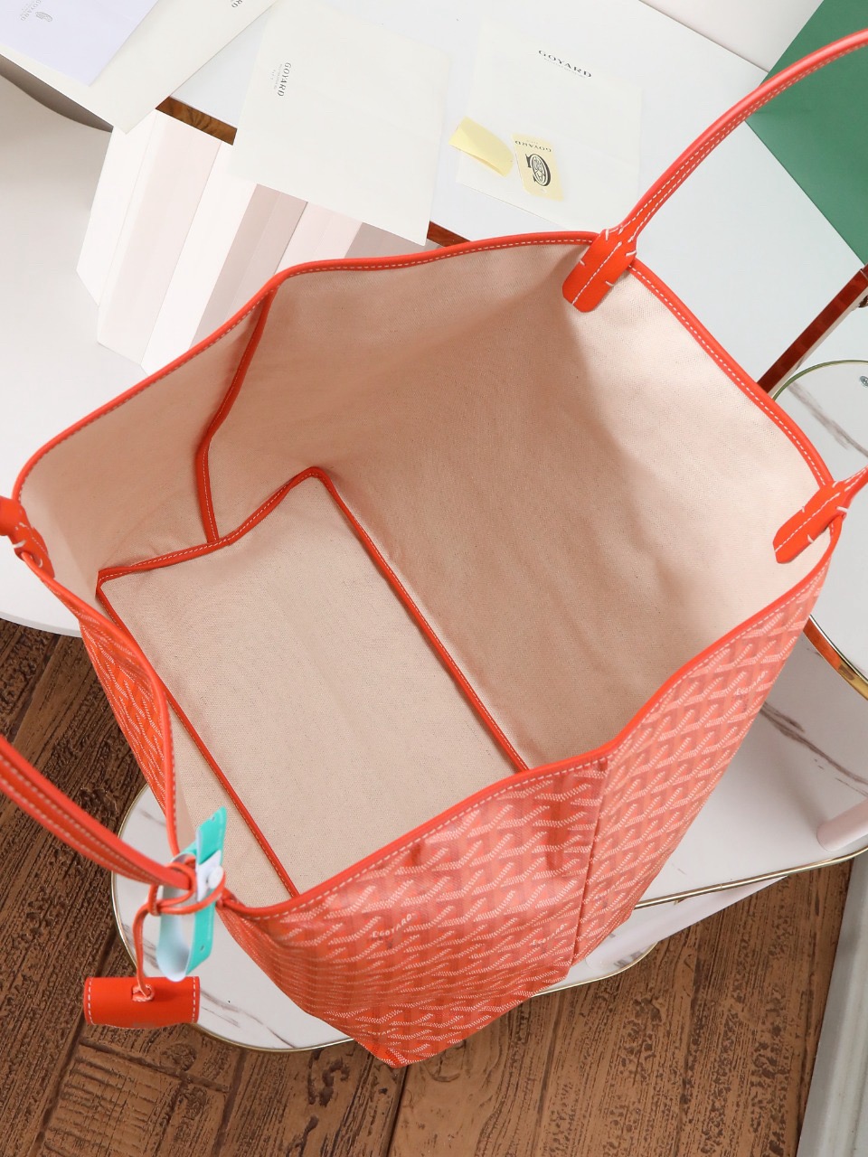 Goyard Saint Louis GM Bag Orange 34cm x 20cm x 40cm