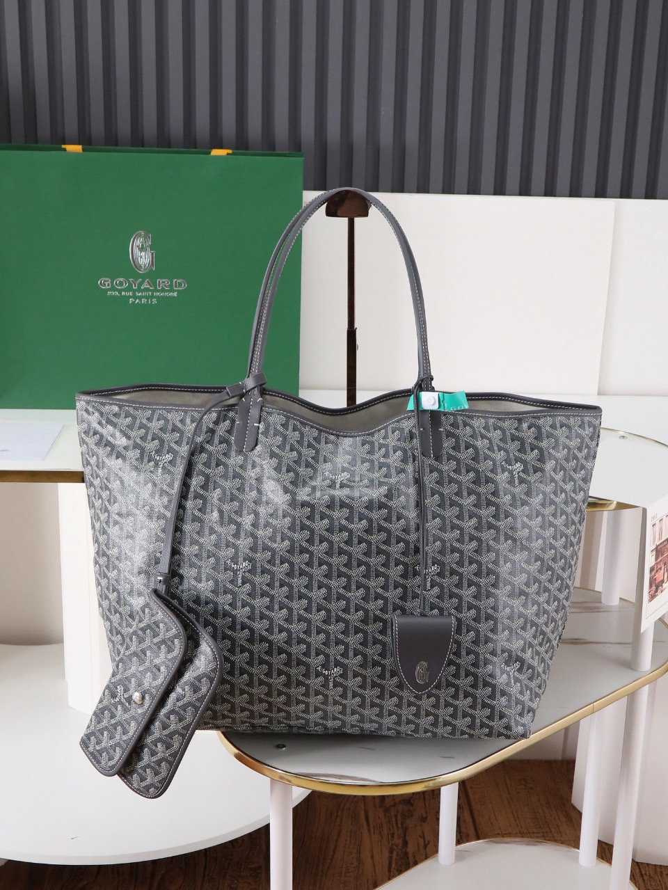 Goyard Saint Louis GM Bag Grey 34cm x 20cm x 40cm