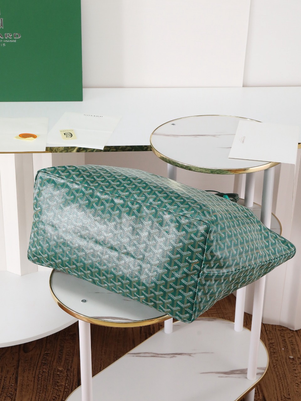 Goyard Saint Louis GM Bag Green 34cm x 20cm x 40cm