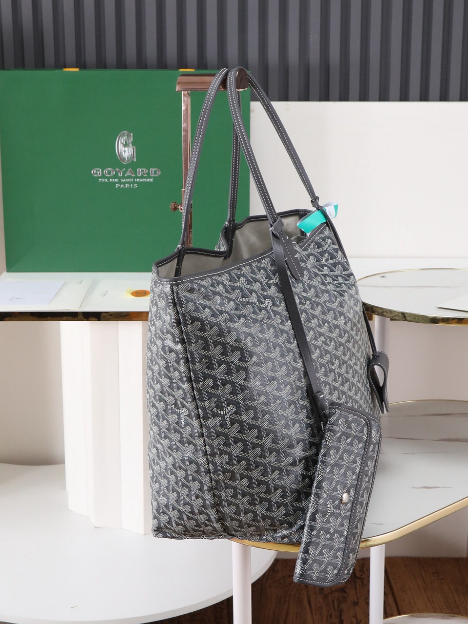 Goyard Saint Louis GM Bag Grey 34cm x 20cm x 40cm