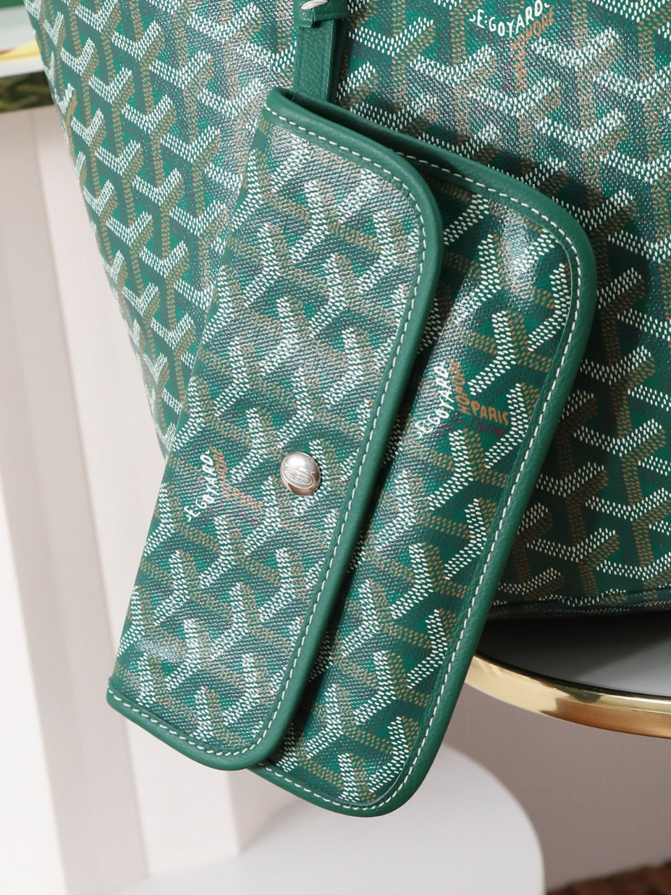 Goyard Saint Louis GM Bag Green 34cm x 20cm x 40cm