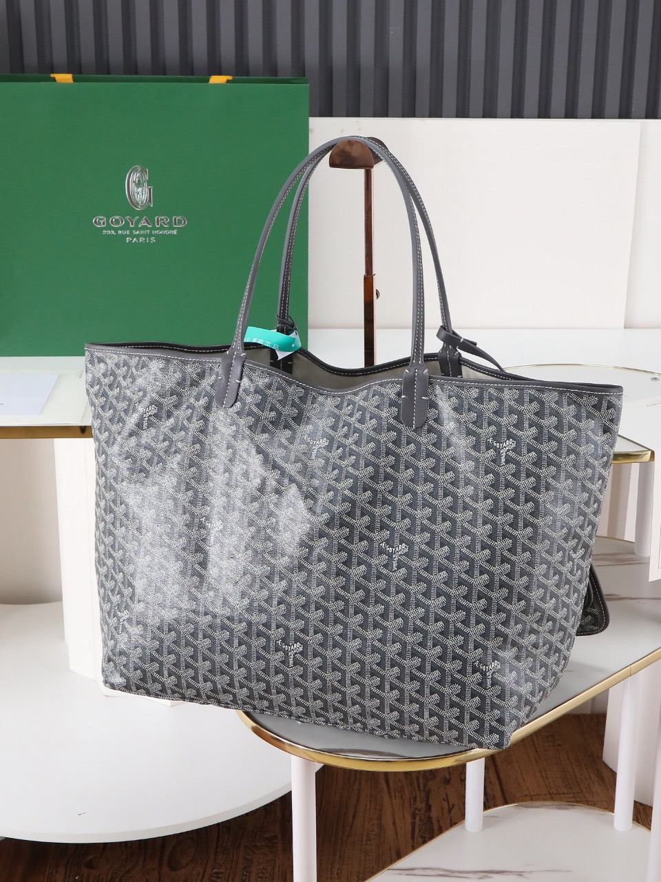 Goyard Saint Louis GM Bag Grey 34cm x 20cm x 40cm