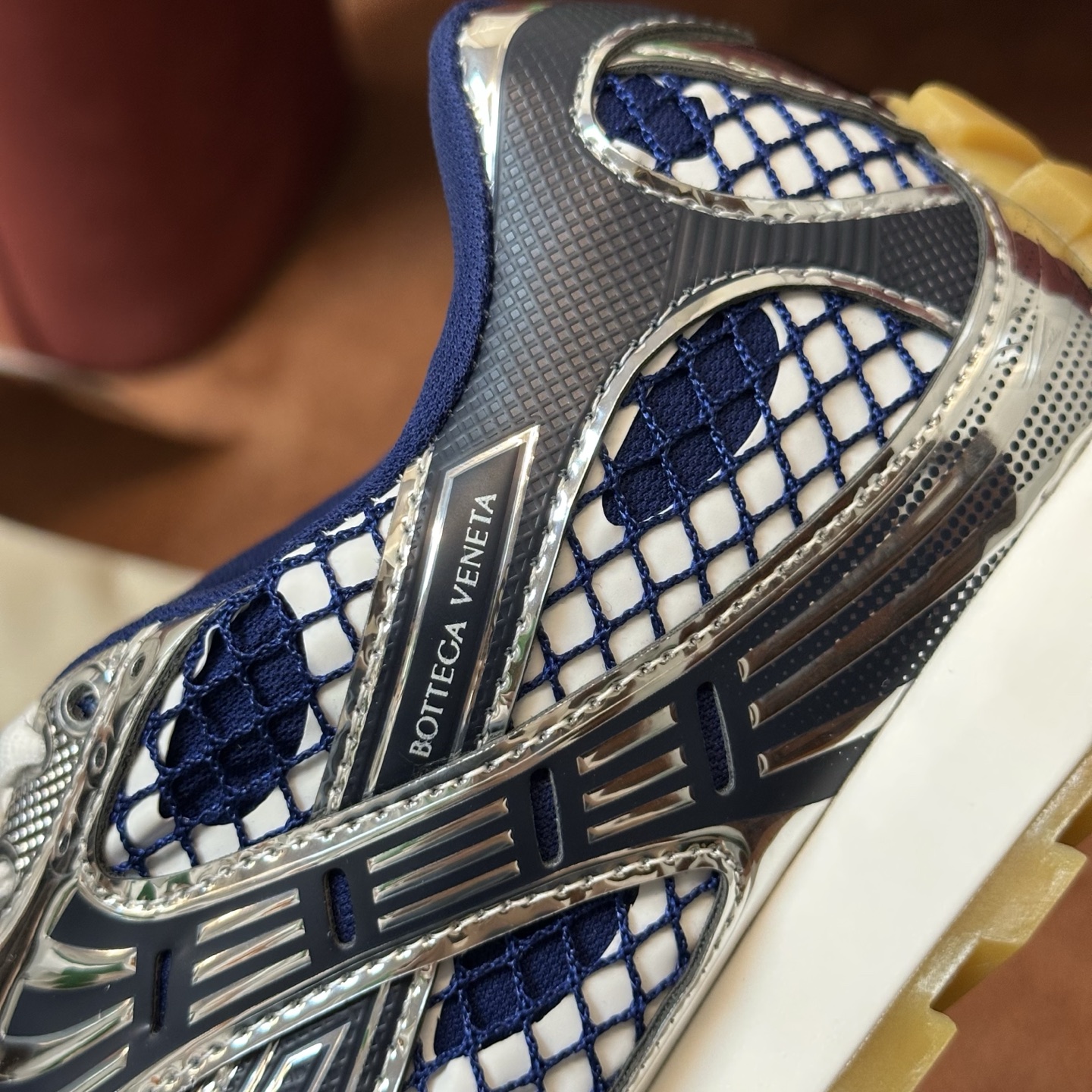 Bottega Veneta Orbit Sneaker Abyss/silver