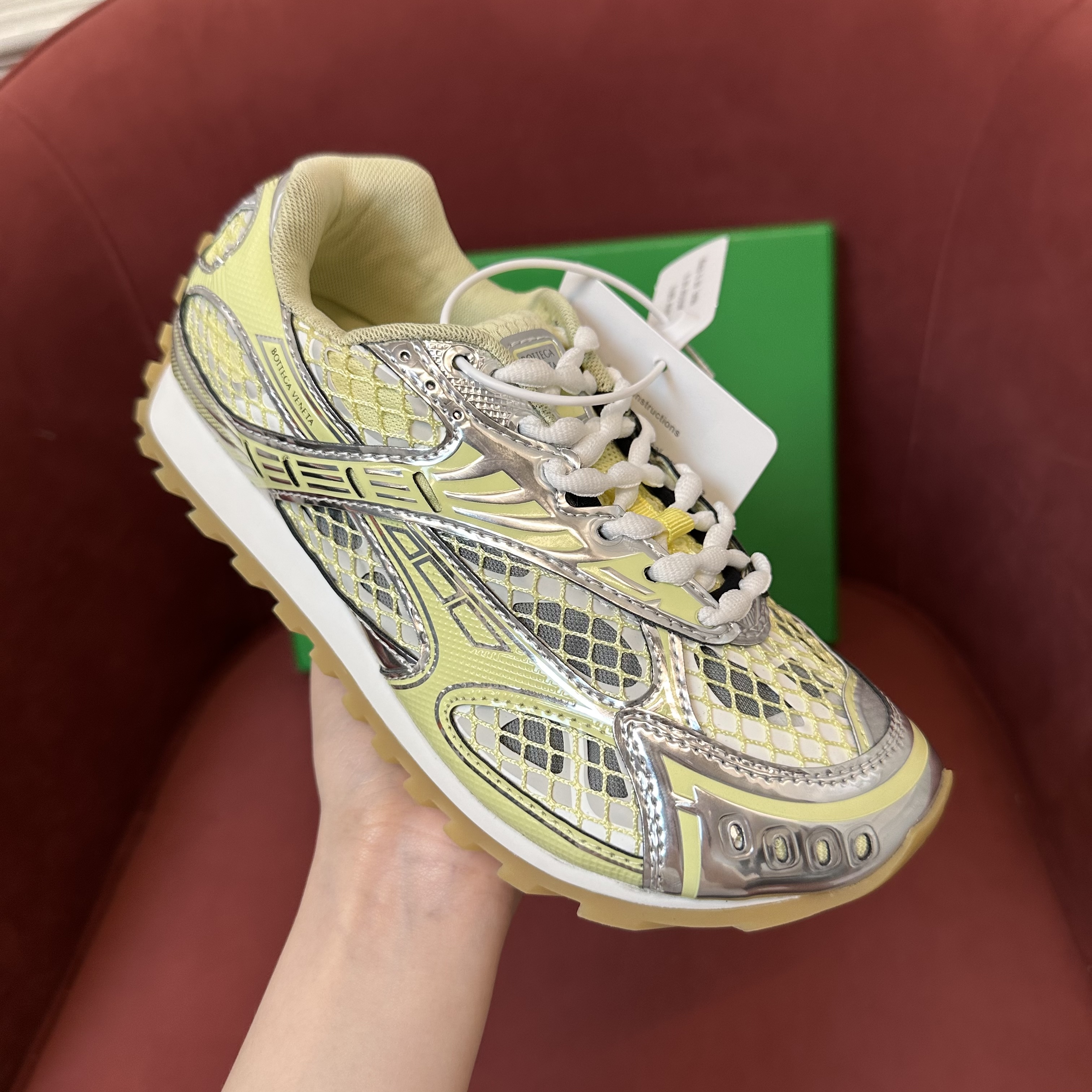 Bottega Veneta Orbit Sneaker Yellow