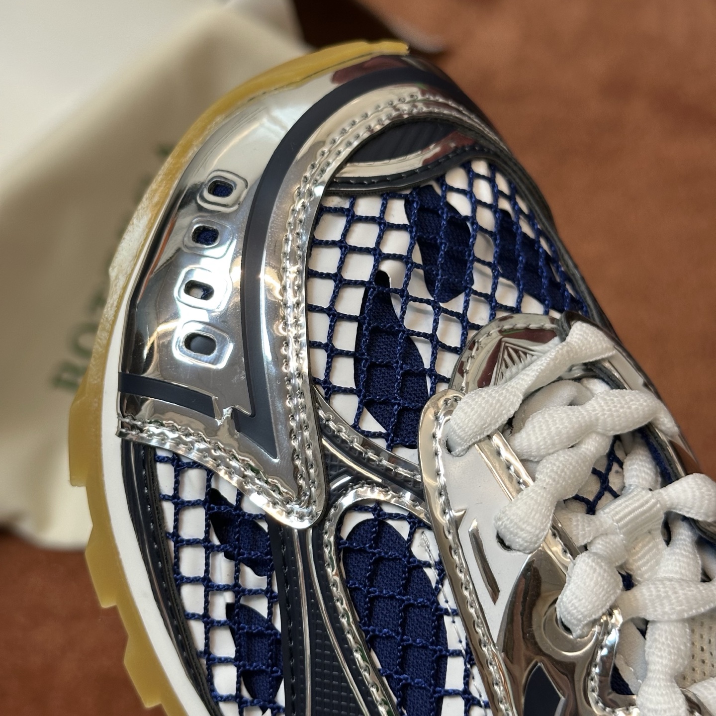 Bottega Veneta Orbit Sneaker Abyss/silver