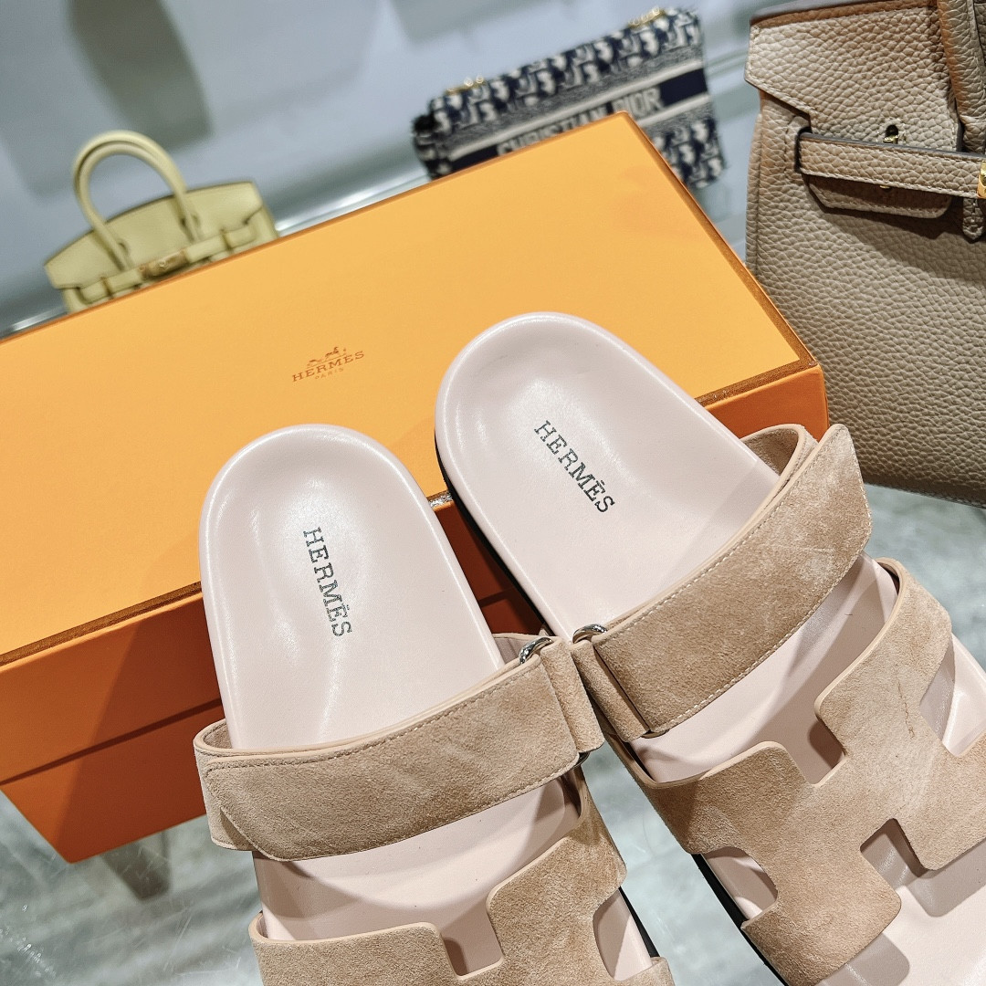 Hermes Chypre Slippers