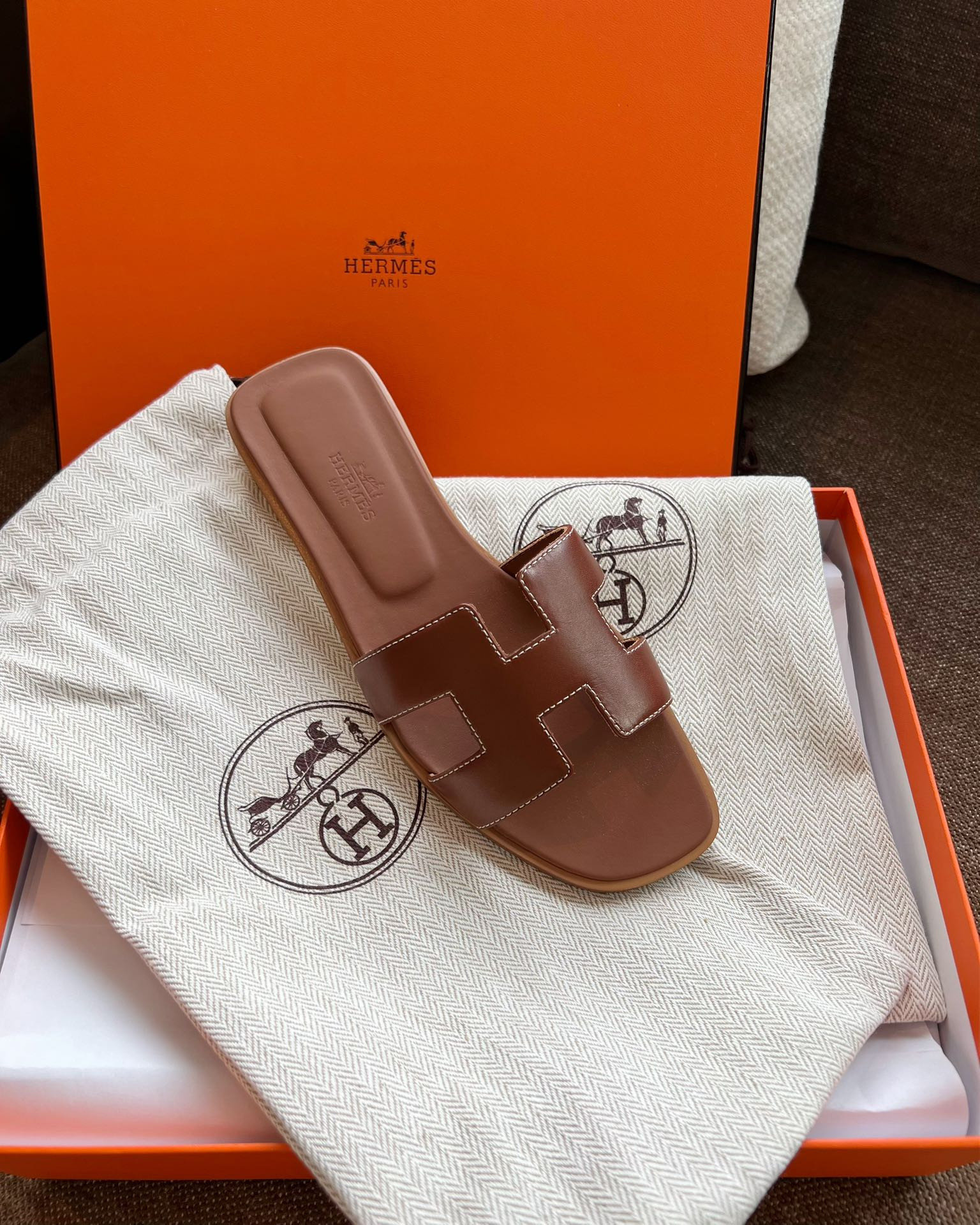 Hermes Oran Slippers