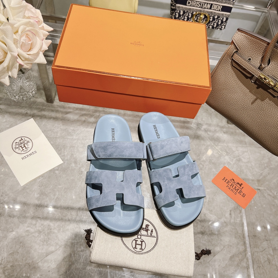 Hermes Chypre Slippers