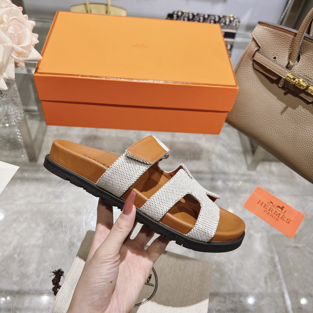 Hermes Chypre Slippers