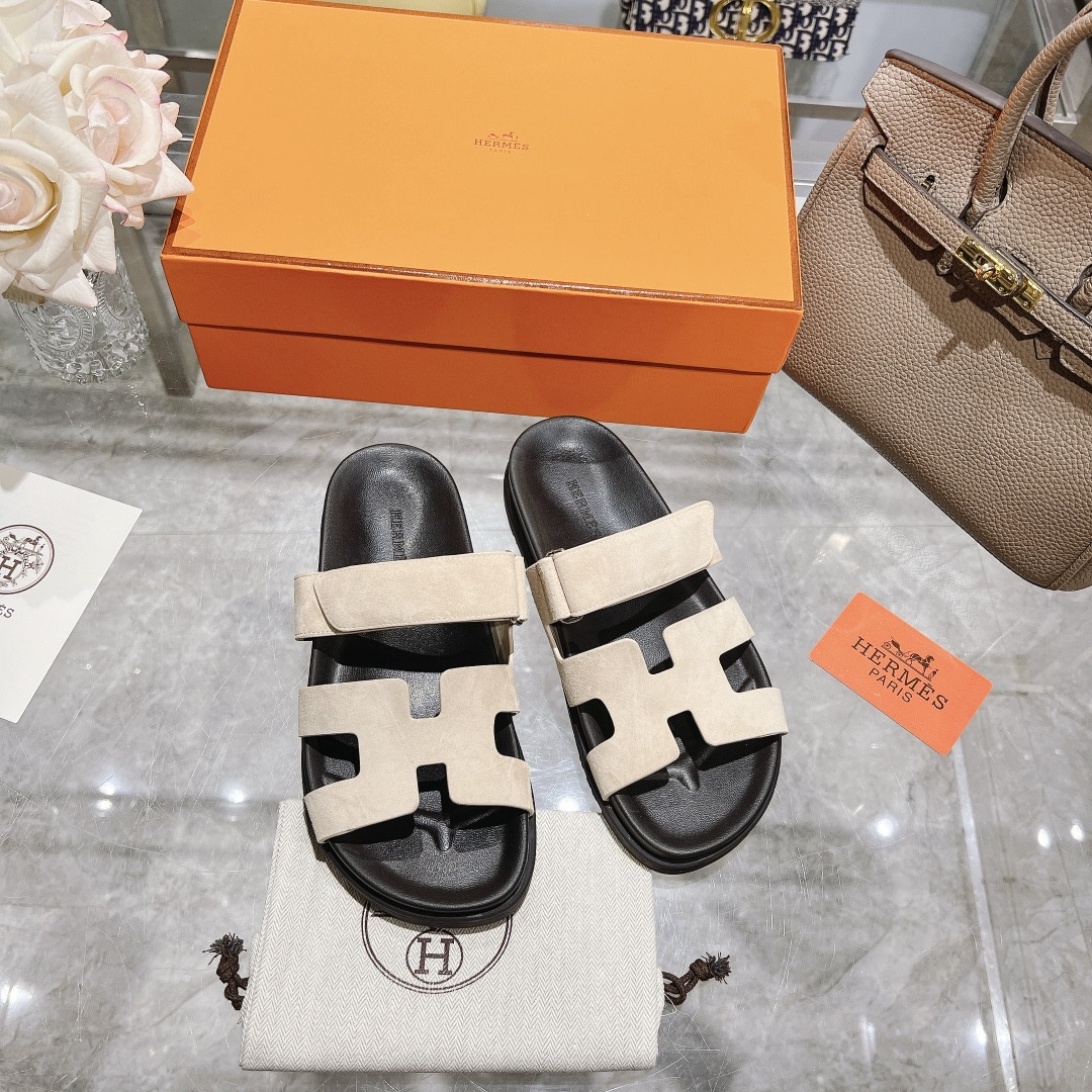 Hermes Chypre Slippers