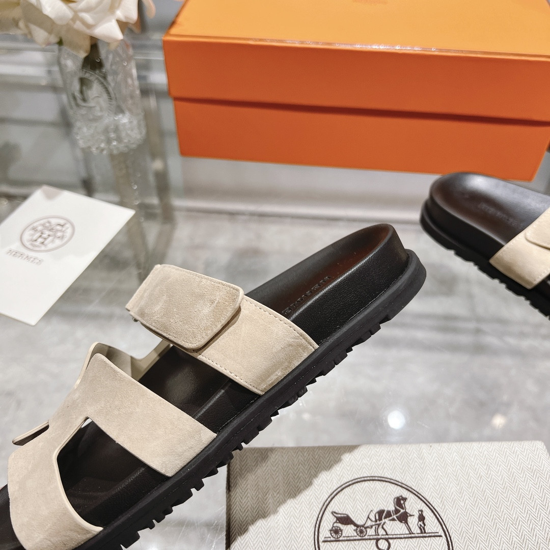 Hermes Chypre Slippers