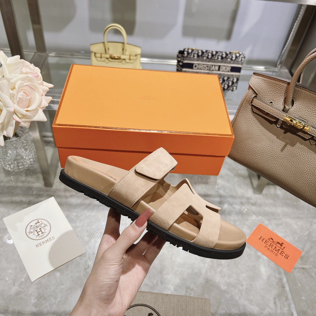 Hermes Chypre Slippers