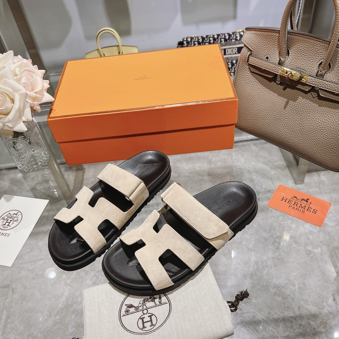 Hermes Chypre Slippers