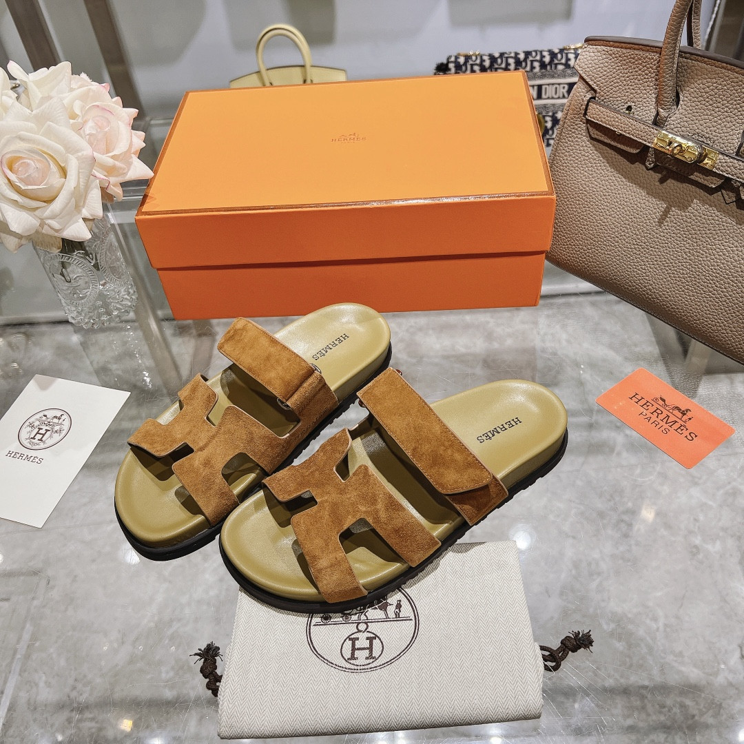Hermes Chypre Slippers