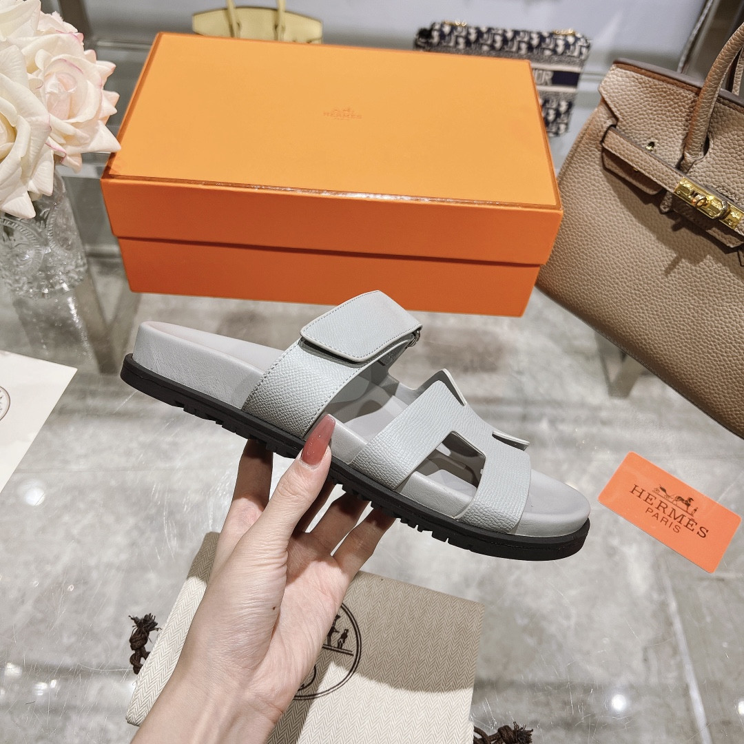Hermes Chypre Slippers