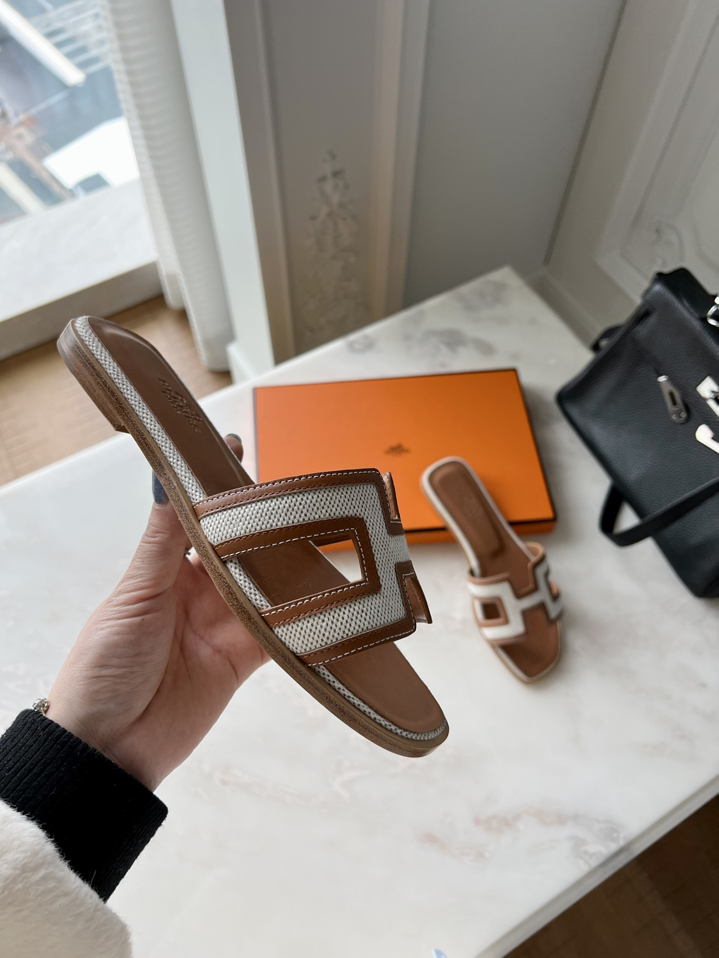 Hermes Oran Slippers