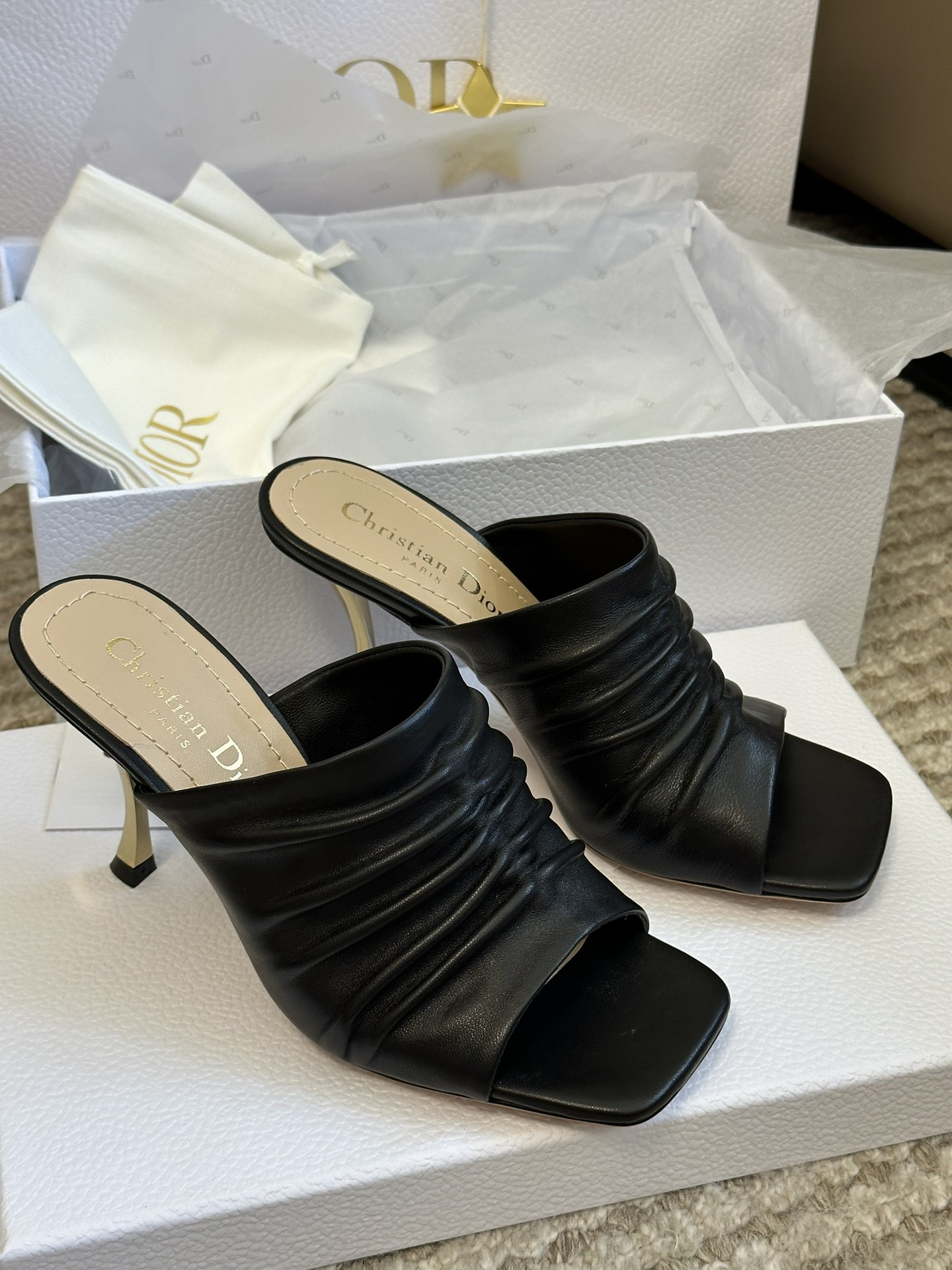 Dior Open Toe Pumps Slippers