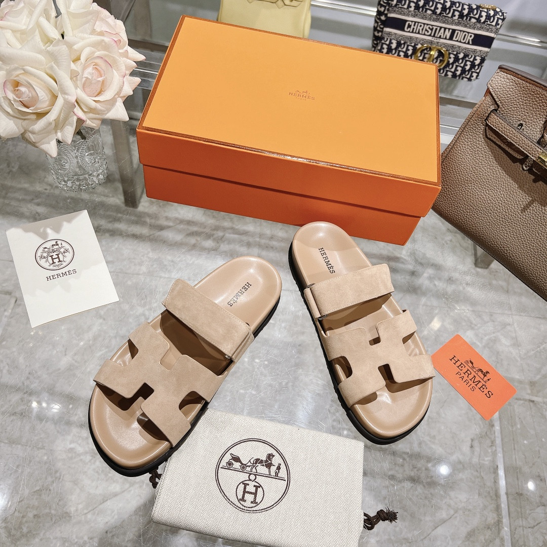 Hermes Chypre Slippers