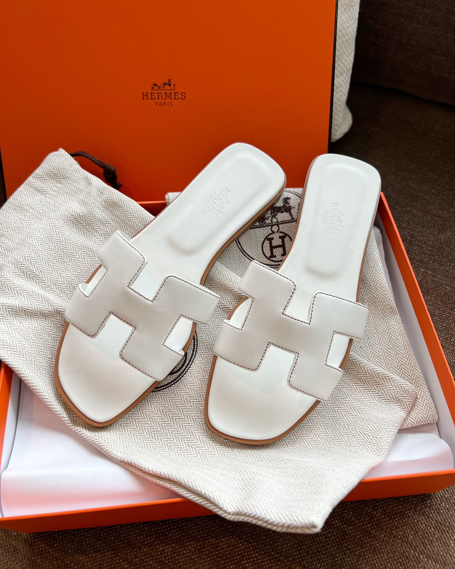 Hermes Oran Slippers