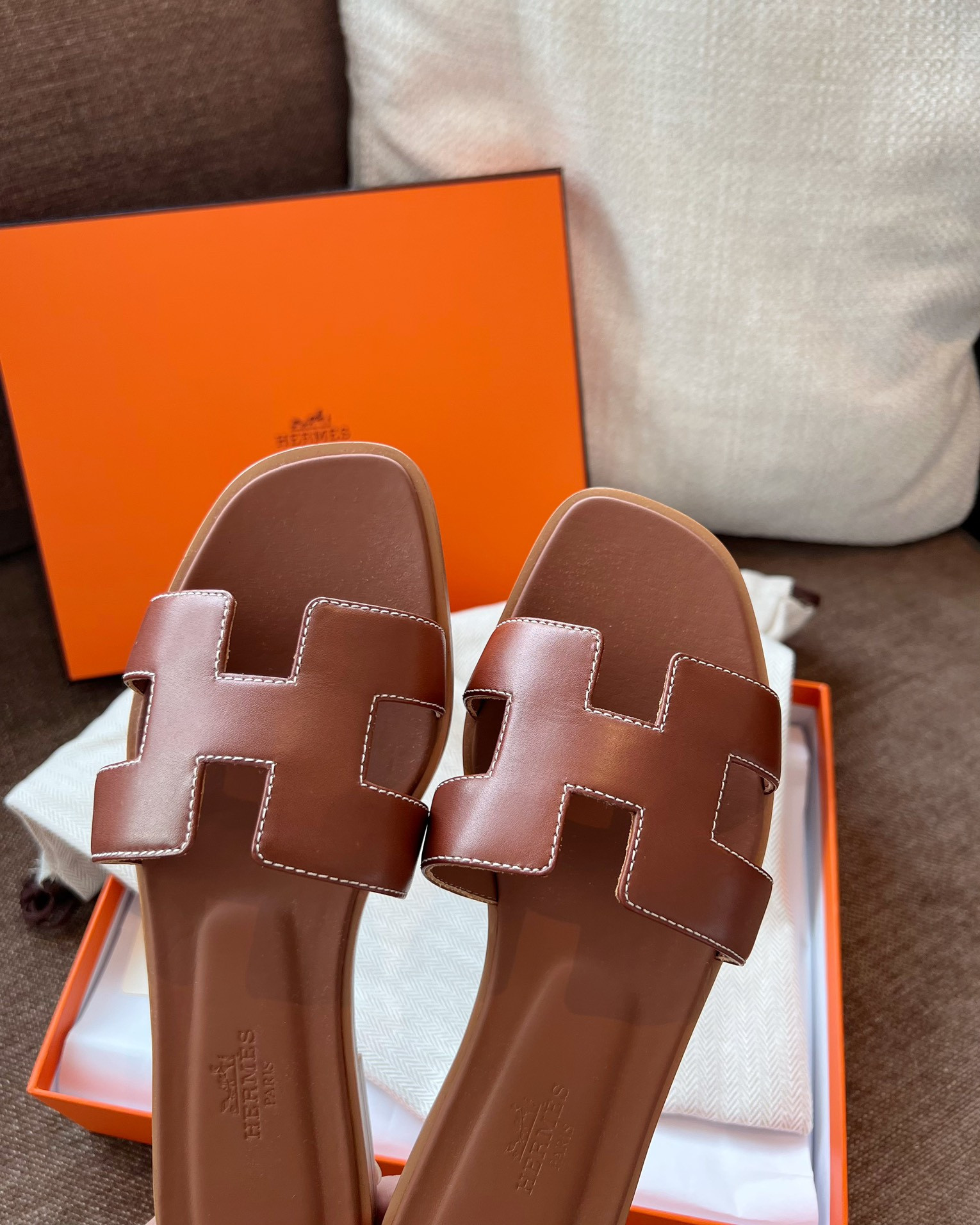 Hermes Oran Slippers