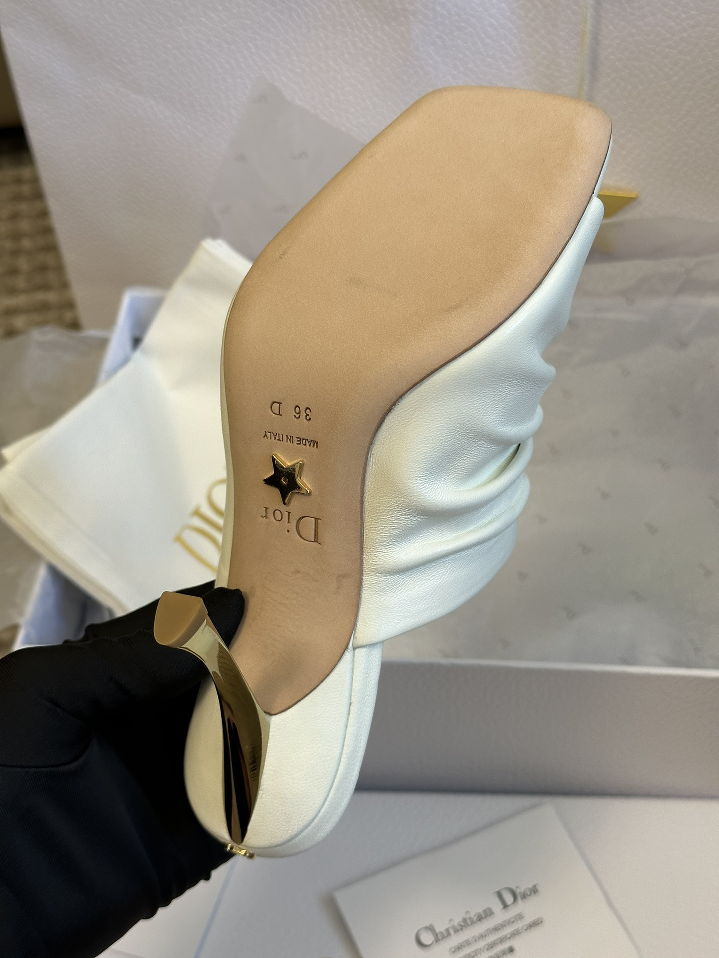 Dior Open Toe Pumps Slippers