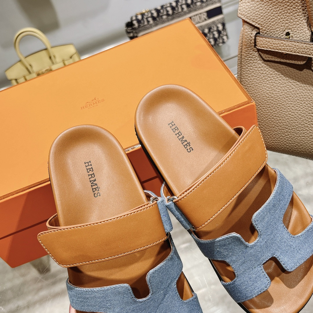 Hermes Chypre Slippers