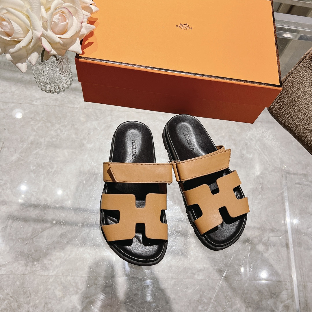 Hermes Chypre Slippers