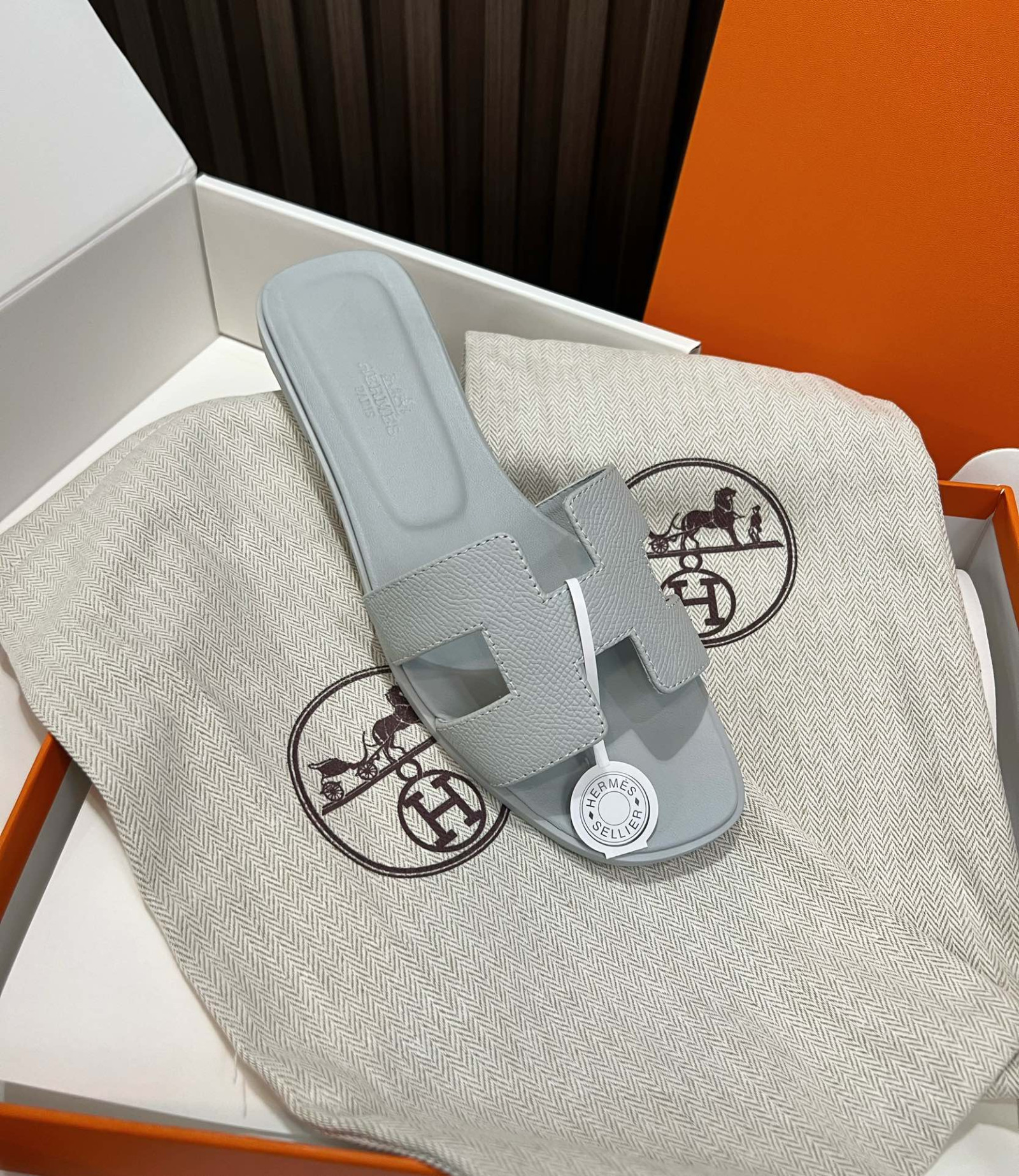 Hermes Oran Slippers