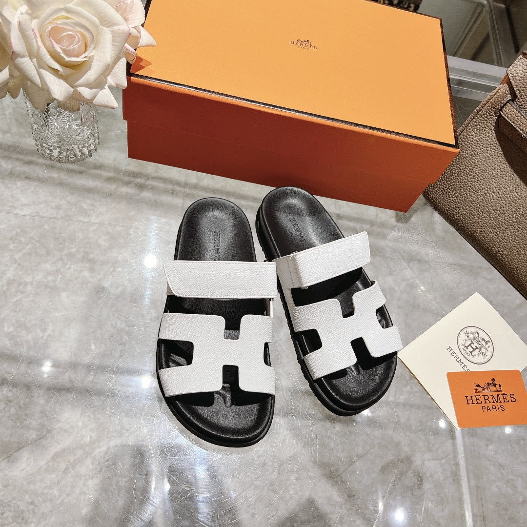 Hermes Chypre Slippers