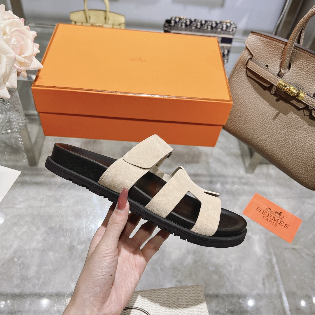 Hermes Chypre Slippers