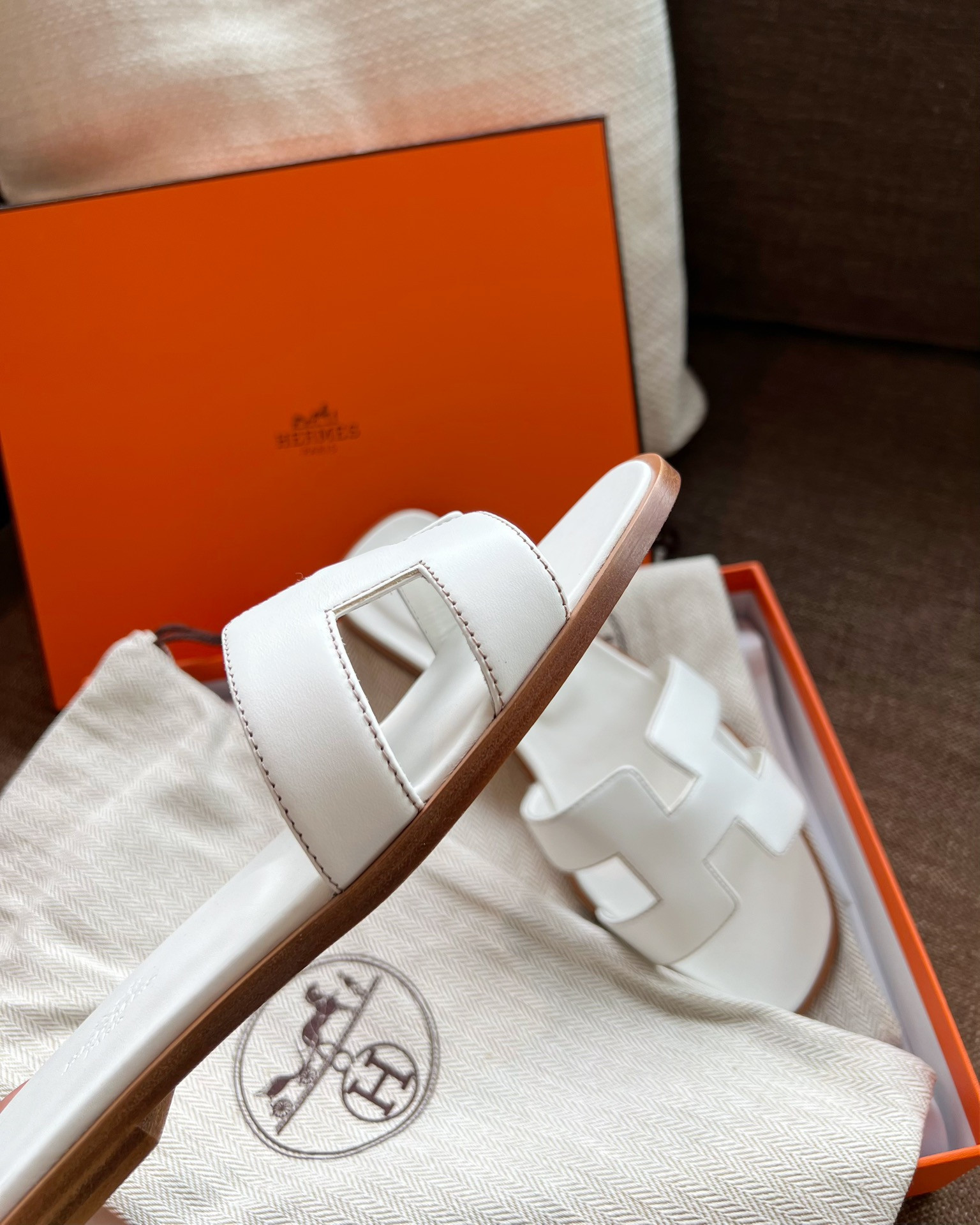 Hermes Oran Slippers