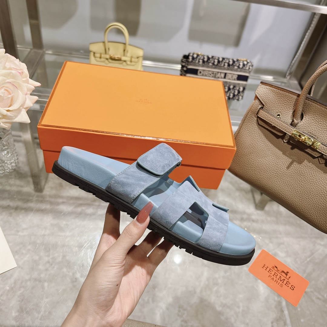 Hermes Chypre Slippers