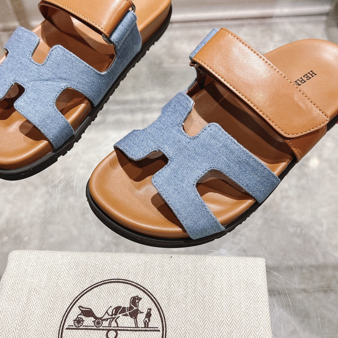 Hermes Chypre Slippers