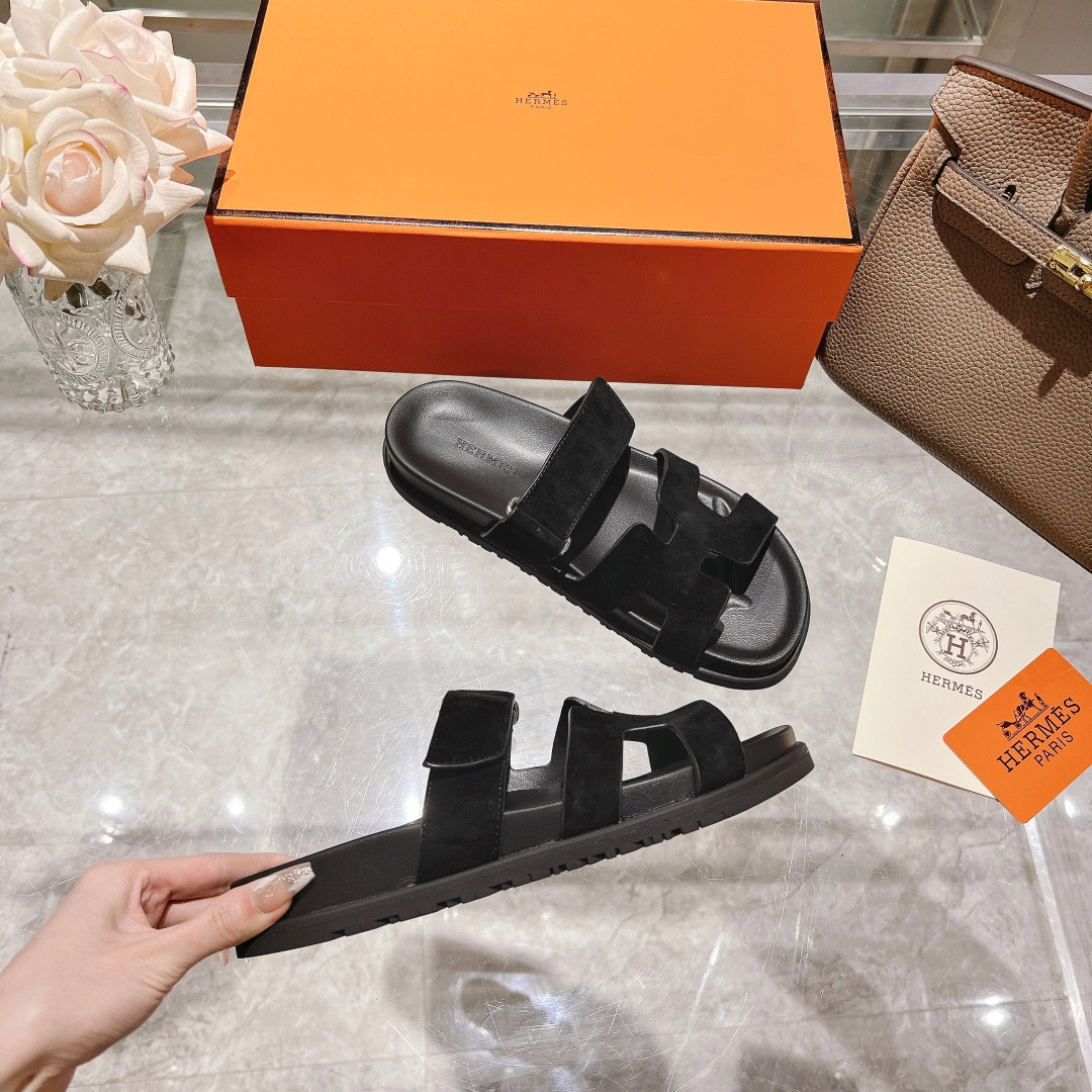 Hermes Chypre Slippers