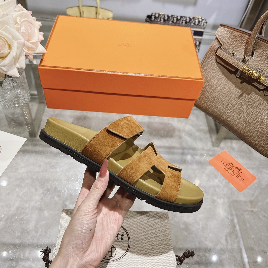 Hermes Chypre Slippers