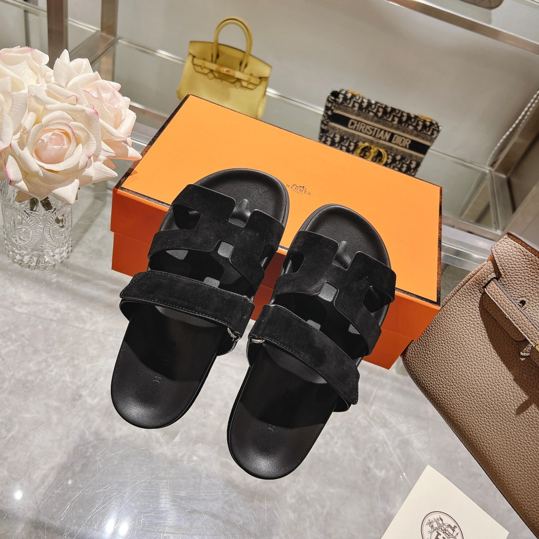 Hermes Chypre Slippers