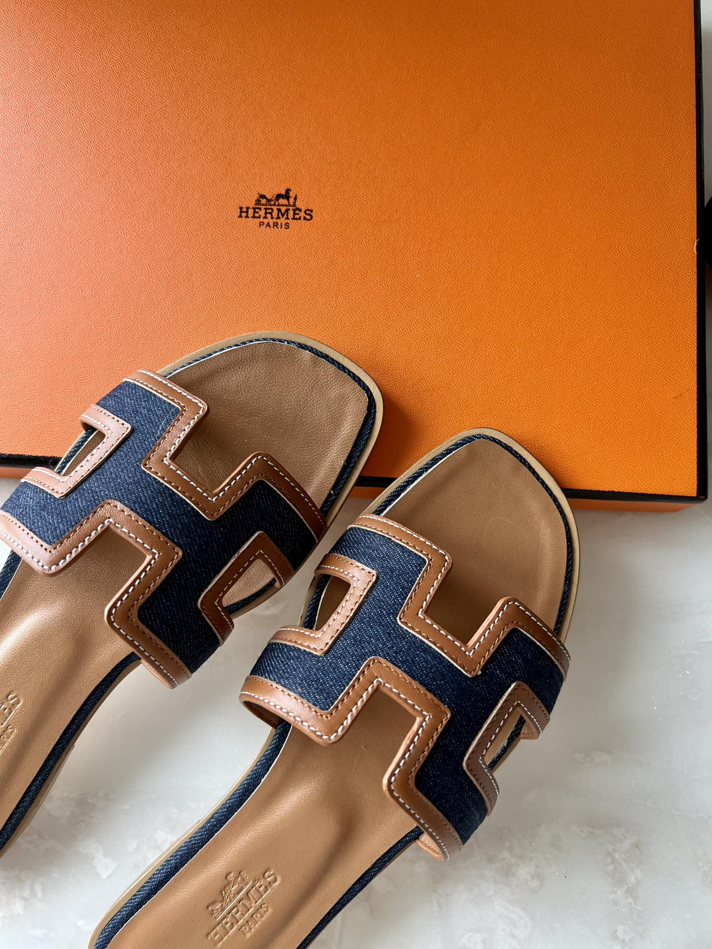 Hermes Oran Slippers