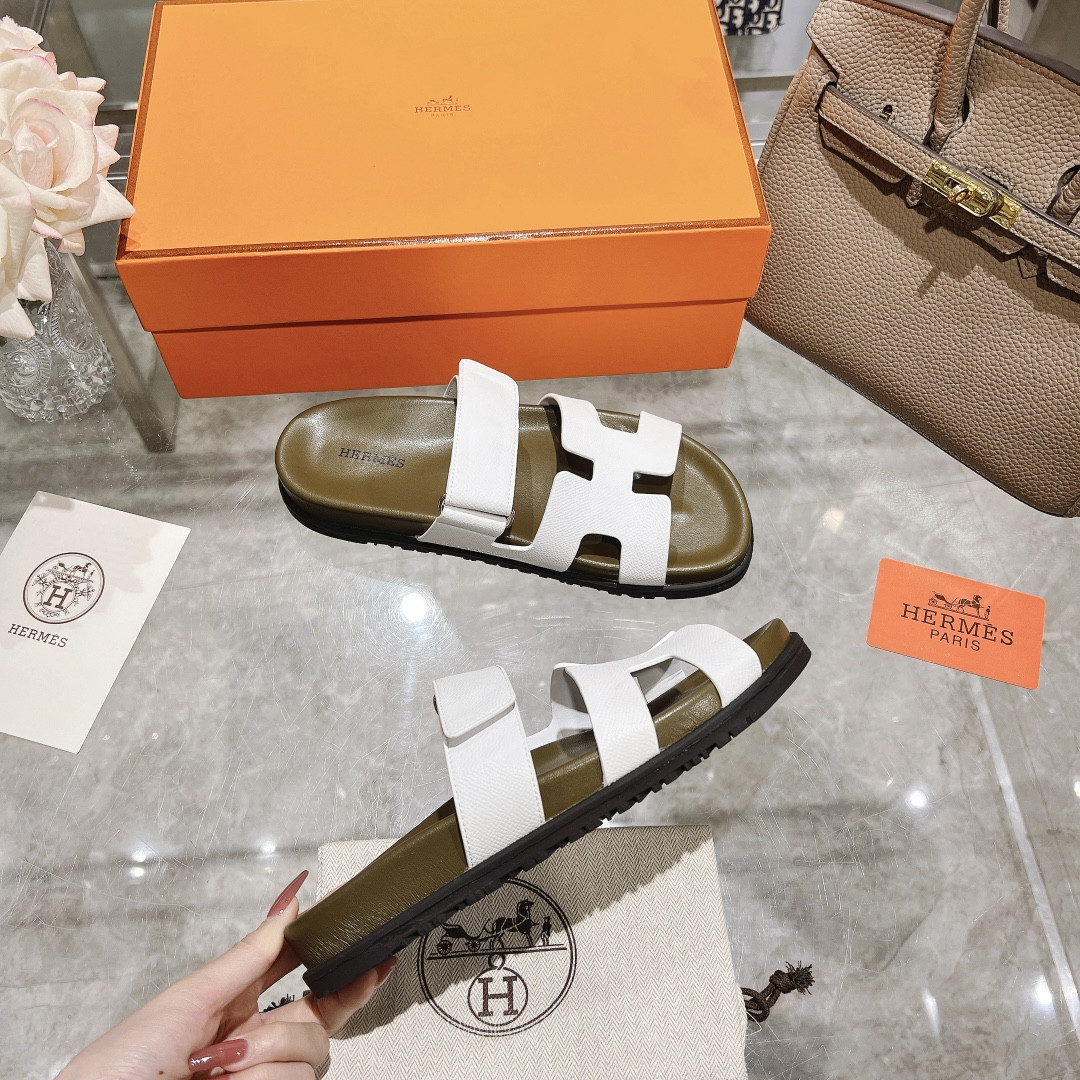 Hermes Chypre Slippers