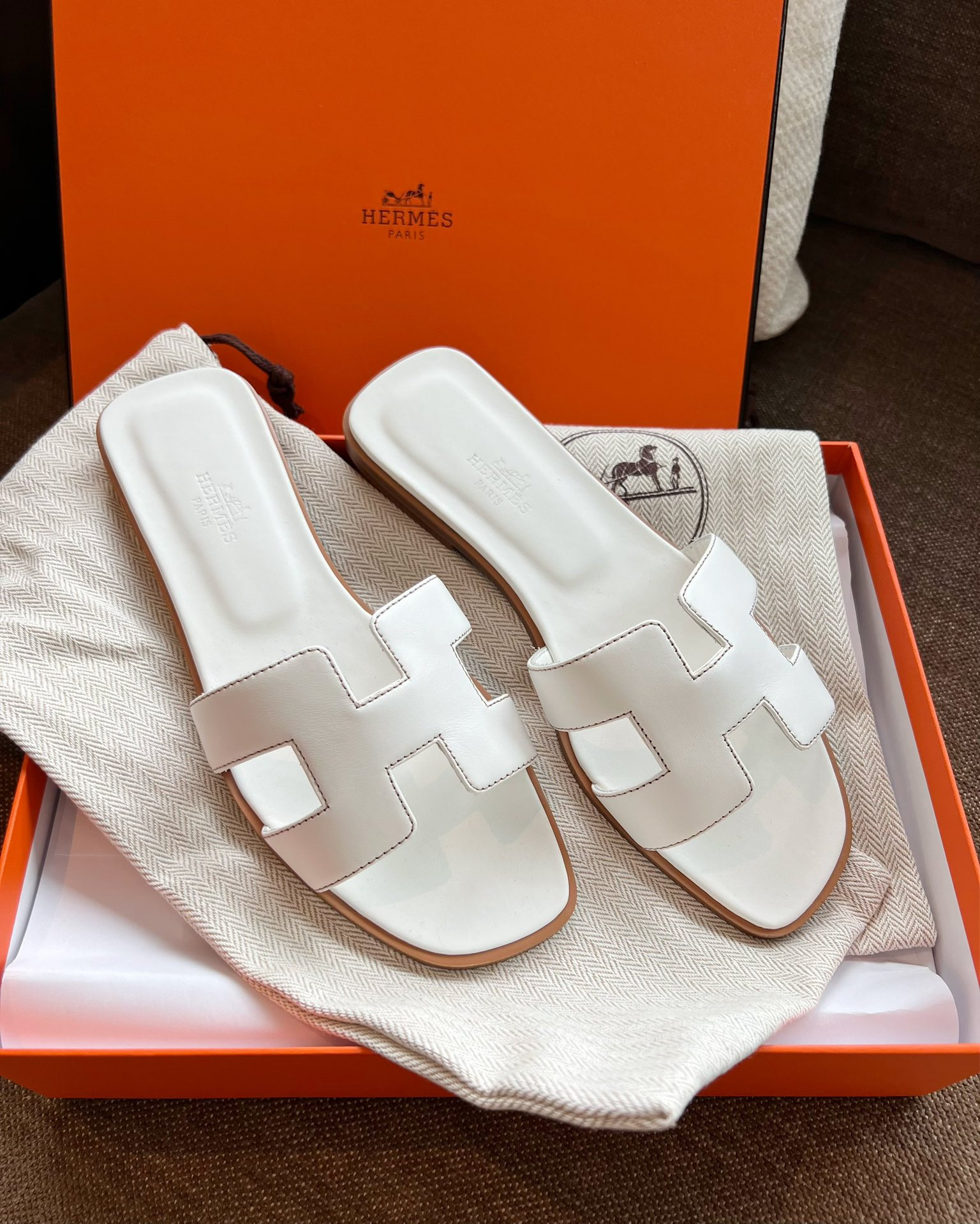 Hermes Oran Slippers