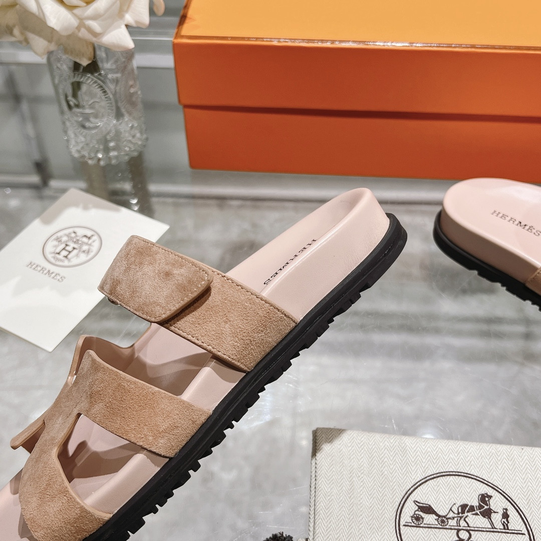 Hermes Chypre Slippers