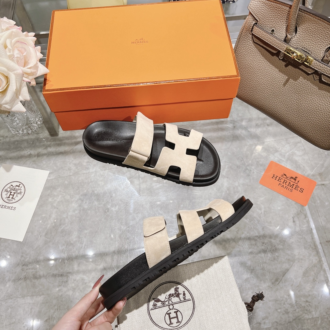 Hermes Chypre Slippers