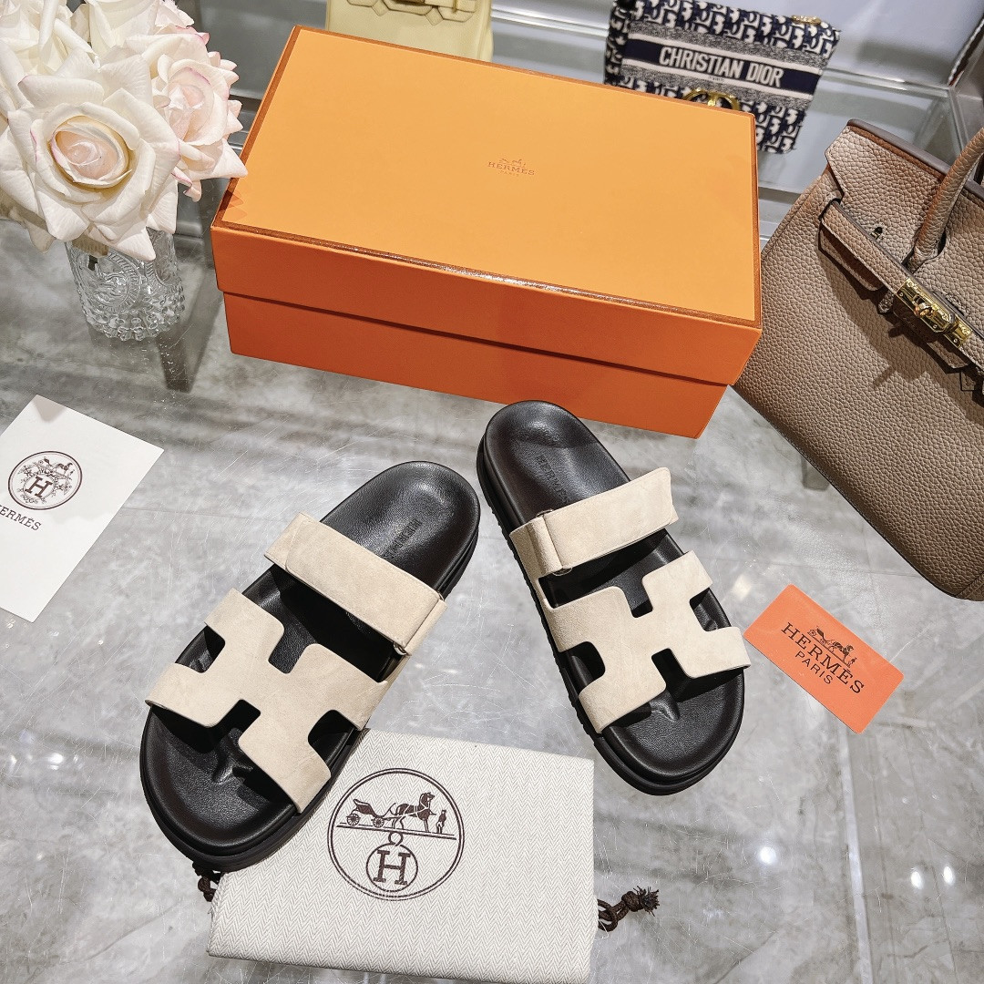 Hermes Chypre Slippers