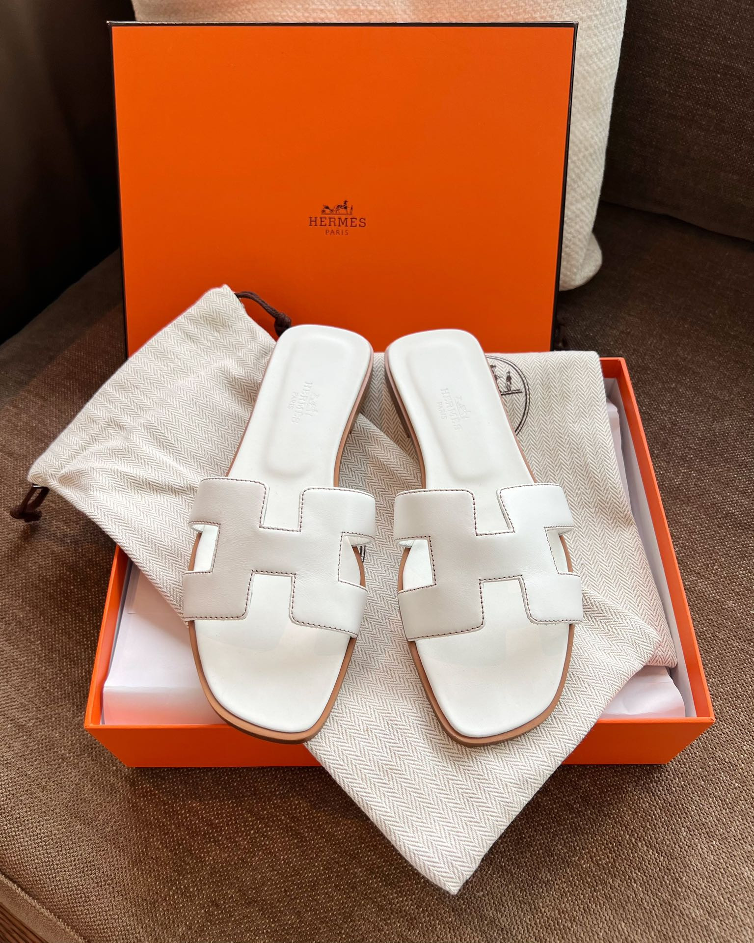 Hermes Oran Slippers