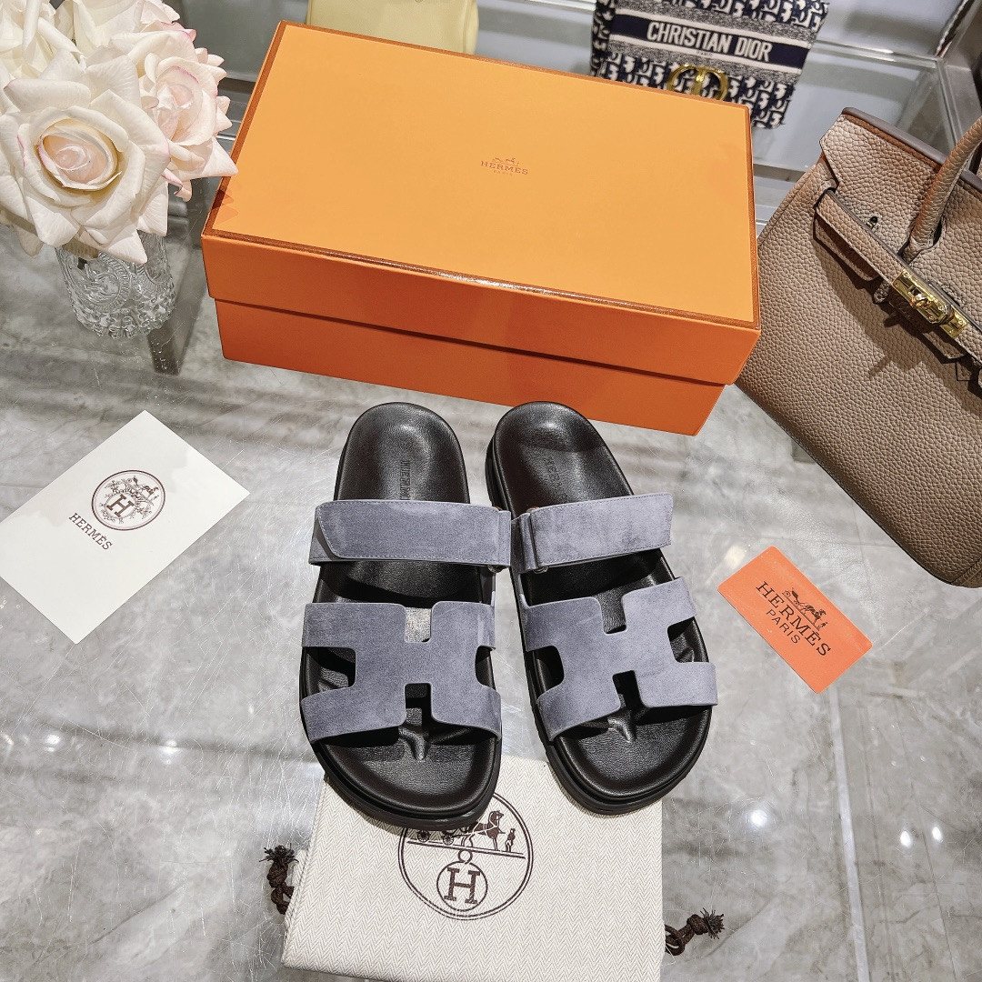 Hermes Chypre Slippers