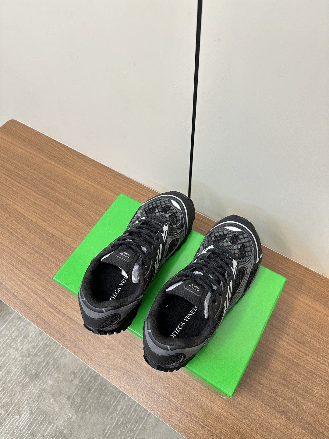 Bottega Veneta Orbit Sneaker Metallic Black