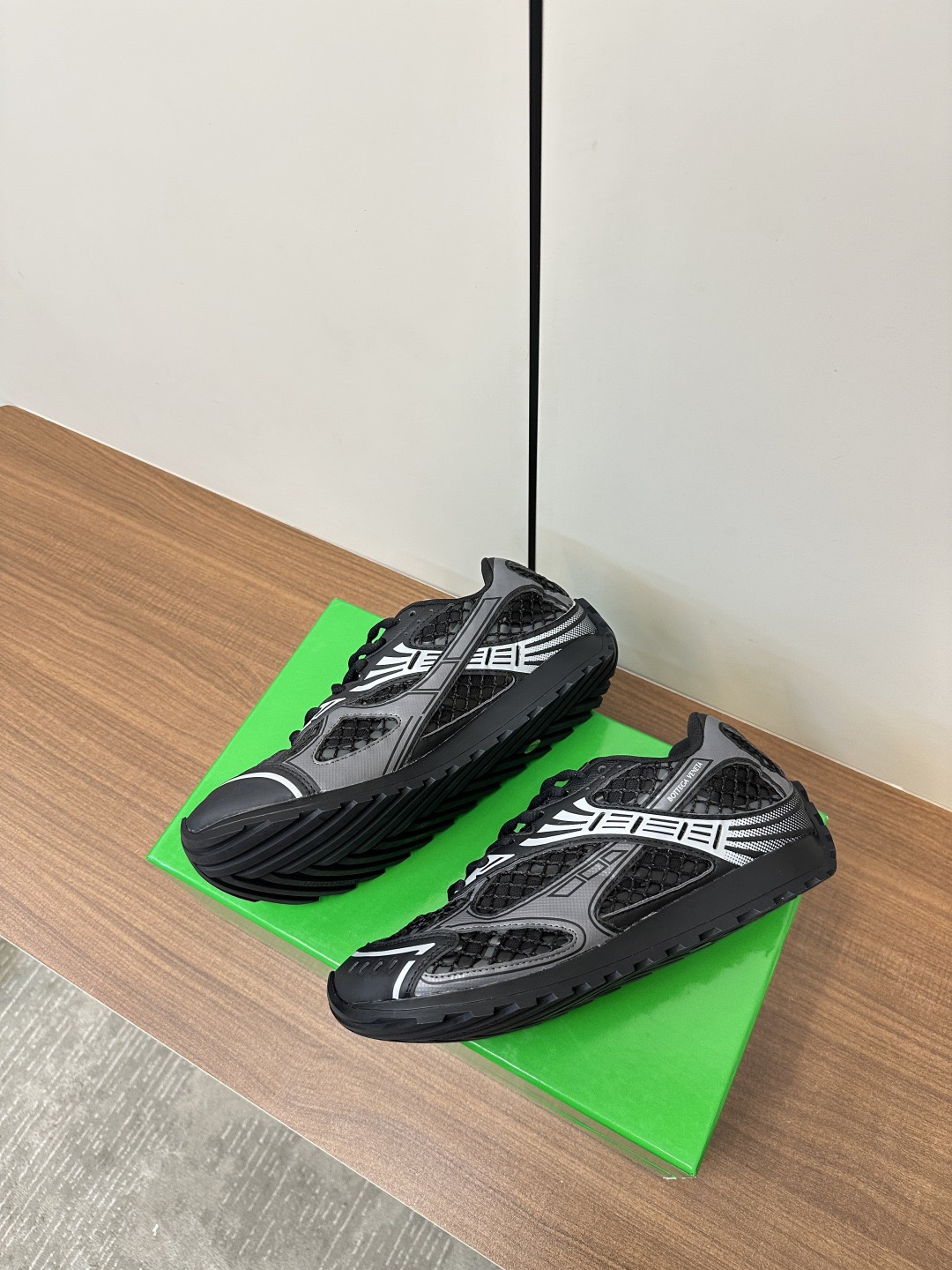 Bottega Veneta Orbit Sneaker Metallic Black