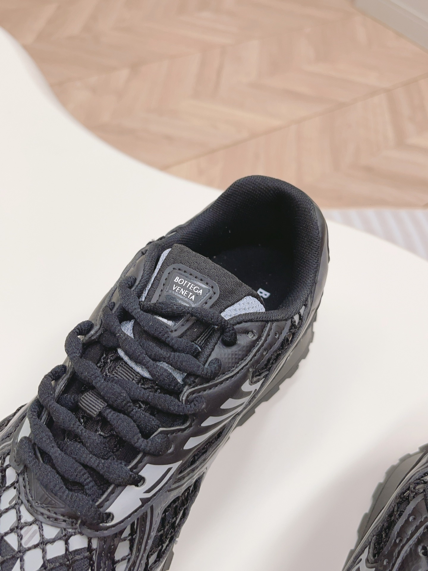 Bottega Veneta Orbit Sneaker Metallic Black